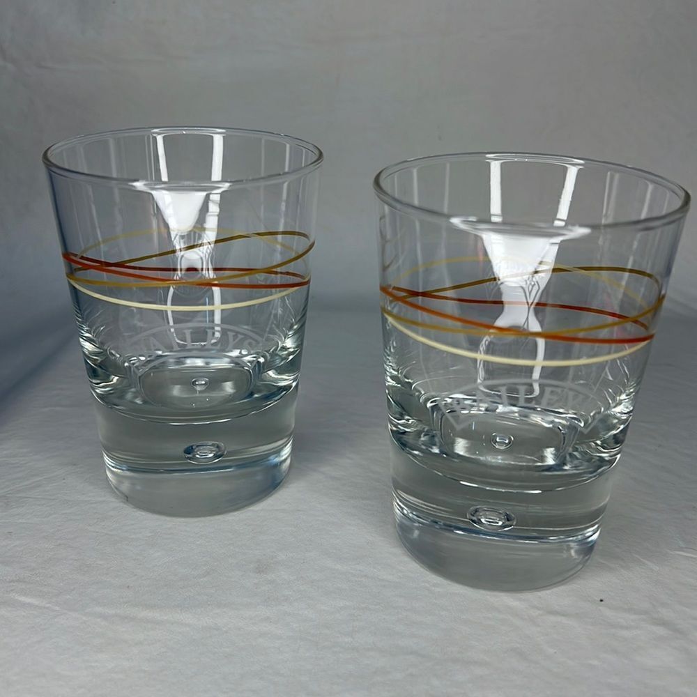 Baileys Rocks Glass 8 Oz Each 4 1/4 In Tall 3 In Round Set 2 Liquor Bar Cocktail